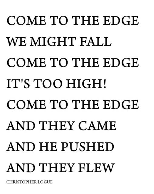 Come To The Edge Print, Print, Design, Decor, Gift, Come Edge, Home Quote, Book, Inspirational, A4 - image 1