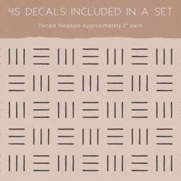 Minimalist Line Wall Decals - Modern Stickers, Boho Nursery Decor, Kids Room Art, Removable Decor - thumbnail 2