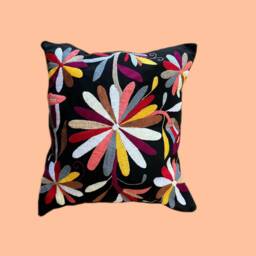 Otomi Pillow Cover, Mexican Decor, Folk Art - thumbnail 2