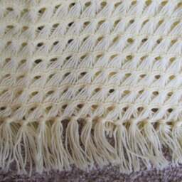 Crochet Baby Blanket ~ Pale Yellow - thumbnail 4