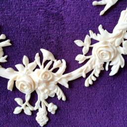 Large Gilt Or White French Louis Xvi Style Decorative Wall Furniture Moulding Onlay Plaque Pediment Plastic Decoration - thumbnail 3