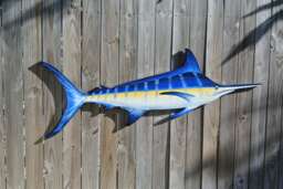 Fisherman Gift For Men Blue Marlin Wall Art, 70 - thumbnail 1