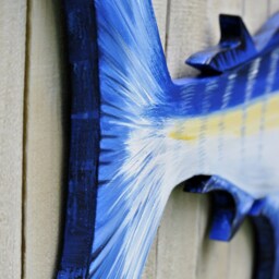 Fisherman Gift For Men Blue Marlin Wall Art, 70 - thumbnail 3