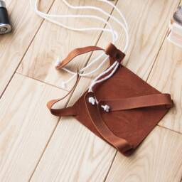 Plant Hanger Leather, Hanging Indoor Planter, Minimalist Plant Hanger, Planter Holder - thumbnail 3