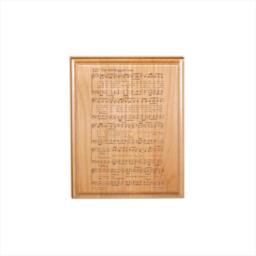 Old Rugged Cross Hymn Plaque - Engraved Solid Alder Wood Christian Gift Religious Wall Decor, Housewarming - thumbnail 1