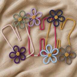 Personalised Knitted Wire Name Initial, Floral Nursery Wall Decor, Gift - thumbnail 1