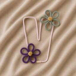 Personalised Knitted Wire Name Initial, Floral Nursery Wall Decor, Gift - thumbnail 4