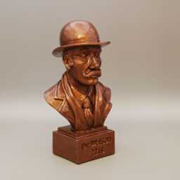 Dr. Watson Figurine Bust, 5.3/4 Inch Tall, Antique Bronze Finish, Handmade & Painted - thumbnail 3