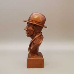 Dr. Watson Figurine Bust, 5.3/4 Inch Tall, Antique Bronze Finish, Handmade & Painted - thumbnail 4