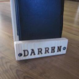 Tablet Holder, Stand, Mount Ipad Ipod Holder Displayer With Personalized Front Piece - thumbnail 2