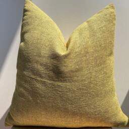 Yellow Linen Pillow, Textured Throw Pillow Cover, Decorative Cushion - thumbnail 2