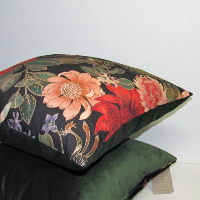 Made To Order Waratah Bloom Linen/Cotton Cushion Cover, Australian Native Flower - image 1