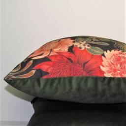 Made To Order Waratah Bloom Linen/Cotton Cushion Cover, Australian Native Flower - thumbnail 4