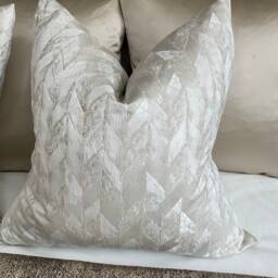 Natural Champagne Cushion Cover, Convex Stone Throw Pillow Case, Geometric/Double Sided Bespoke - thumbnail 4