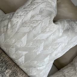 Natural Champagne Cushion Cover, Convex Stone Throw Pillow Case, Geometric/Double Sided Bespoke - thumbnail 3