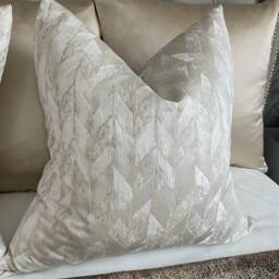 "Exclusive Collection Convex Stone Natural Champagne Geometric Design Cushion Cover, Pillow Cover Throw 16"" 18"" 20"" 22"" 24"" 26"