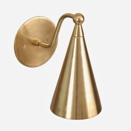 Handcrafted Modern Style Mid Century Raw Brass Wall Lamp Light , Vintage Carina Luminaire Reading Hall Bathroom Bedside - thumbnail 3