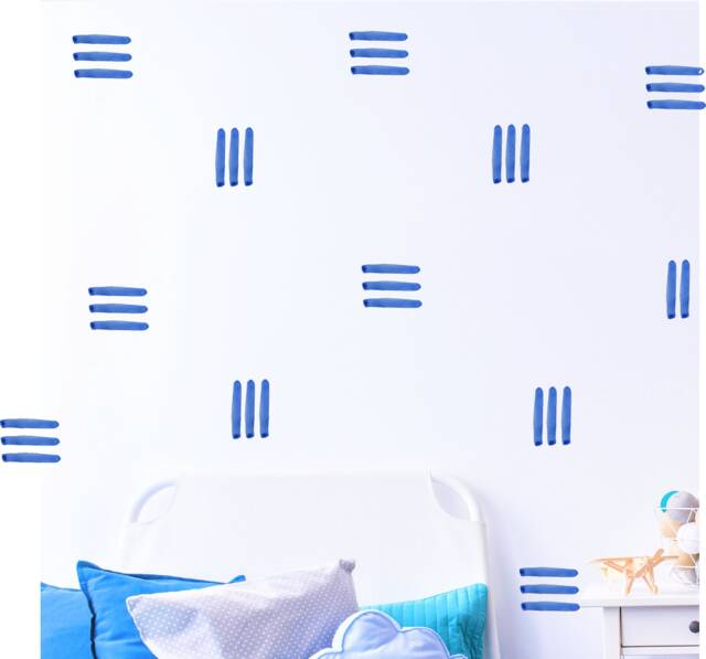 Watercolor Stripe Wall Decals - image 1