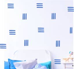 Watercolor Stripe Wall Decals - thumbnail 1