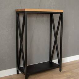 Small Scandinavian Loft Console Table, Entryway Narrow Handmade Furniture, Konsolentisch, Side Table - thumbnail 1