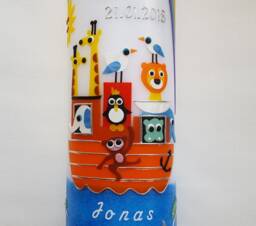Baptismal Candle Noah's Ark