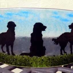 "Beautiful Glass Fused ""Golden Retriever" - thumbnail 3