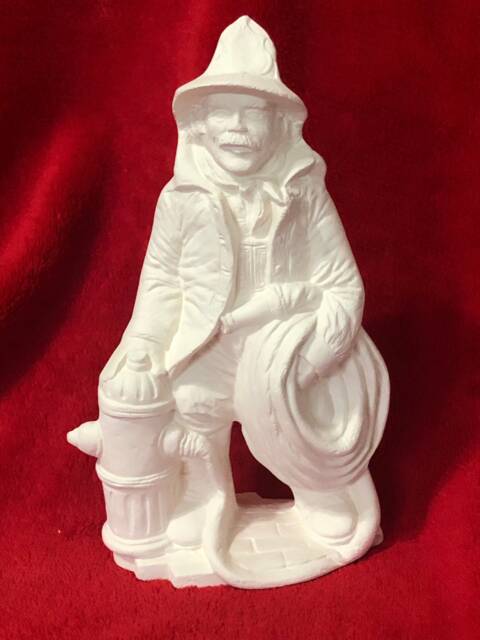 Ready To Paint Diy Vintage Fireman Ceramic Bisque By Jmdceramicsart - image 1