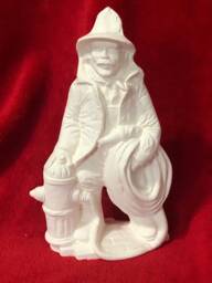 Ready To Paint Diy Vintage Fireman Ceramic Bisque By Jmdceramicsart - thumbnail 1