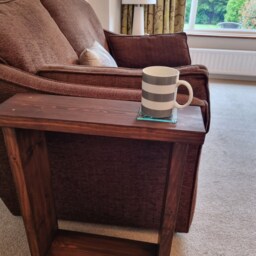Solid Wood Narrow End Table Sofa Side Table, Made in UK - thumbnail 2