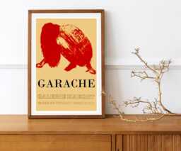Reprint Of A Vintage French Exhibition Poster For Works By Garache - thumbnail 1