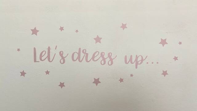 Let's Dress Up Stars Wall Decal, Kids Playroom Decor - image 1