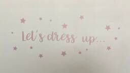 Let's Dress Up Stars Wall Decal, Kids Playroom Decor - thumbnail 1