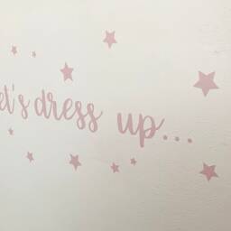 Let's Dress Up Stars Wall Decal, Kids Playroom Decor - thumbnail 3