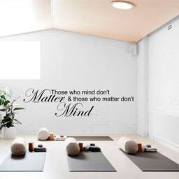Those Who Mind Matter, Wall Art Decal, Transfer, Mural, Sticker, Decor, Removeable Art, Interior Or Exterior Use , Easy To Apply - 0358 - thumbnail 1
