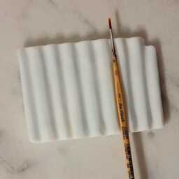 Waves White Cast Glass Art, Gift For Painter - thumbnail 3