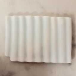 Waves White Cast Glass Art, Gift For Painter - thumbnail 4