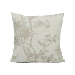 Ralph Lauren - Marlowe Floral Silk Silver Chic Tree Foliage & Birds Cushion Cover Handmade Throw Pillow Designer Home D??cor - thumbnail 2