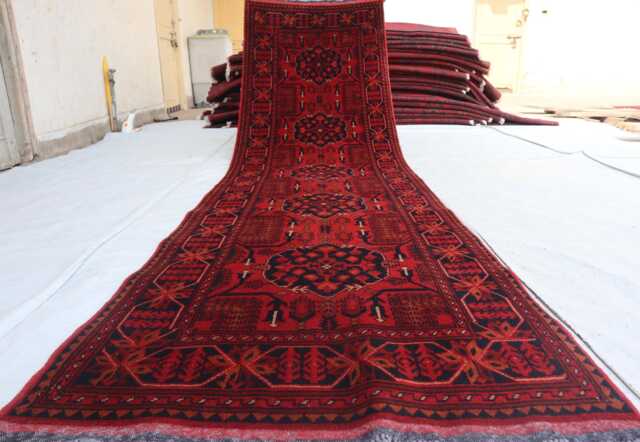 2'9x9'11 Ft Afghan Tribal Handmade Runner Rug, Khal Mohammedi Runner, Antique Piece High Pile Brand New Rug - Kitchen - image 1