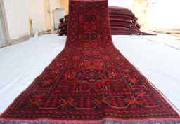 2'9x9'11 Ft Afghan Tribal Handmade Runner Rug, Khal Mohammedi Runner, Antique Piece High Pile Brand New Rug - Kitchen - thumbnail 1