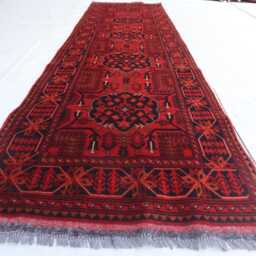 2'9x9'11 Ft Afghan Tribal Handmade Runner Rug, Khal Mohammedi Runner, Antique Piece High Pile Brand New Rug - Kitchen - thumbnail 2