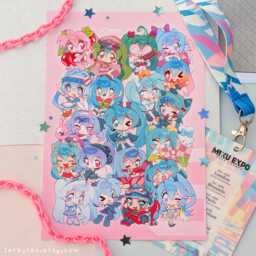 Hatsune Miku A4/A5 Print Chibi Vocaloid, Mesmerizer, Rotten Girl, Vampire - thumbnail 1