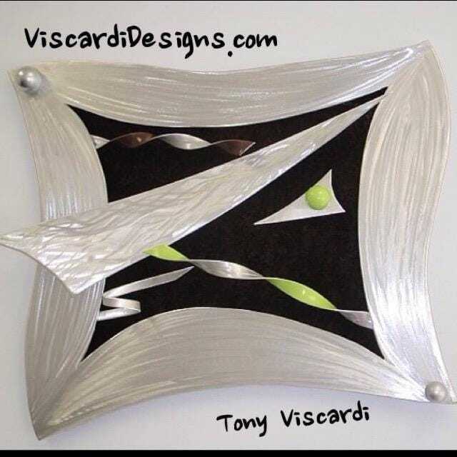 Fantango Contemporary Wall Sculpture 24x24 By Artist Tony Viscardi - image 1