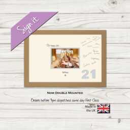 21st Photo Frame Word Birthday Special Gift 7x5Sign-660D By Photos in A Word - thumbnail 1