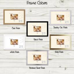 21st Photo Frame Word Birthday Special Gift 7x5Sign-660D By Photos in A Word - thumbnail 2