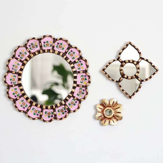"Peruvian Mirrors ""Gloriosa Rosado" - image 1