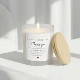 Personalised Teacher Candle & Box - Thank You Gift Teaching Assistant Present Keepsake From Child - thumbnail 3