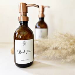 Amber Glass Refillable Bottle 300Ml, Shampoo, Body Wash, Conditioner, Soap Dispenser, Dish - thumbnail 3