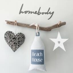 Nautical Pillow Buoy Coastal Fabric Buoy Beachy - thumbnail 2