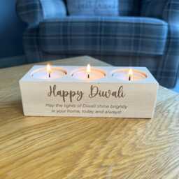 Trio Diwali Candle Gift - Festival Of Light 2026 Tea Holder Celebrations Happy - thumbnail 1