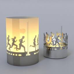 Running Trial Shadow Play Candle - Halloween Decor, Runner Gift - thumbnail 4